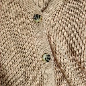 Brown Button-Up Cardigan